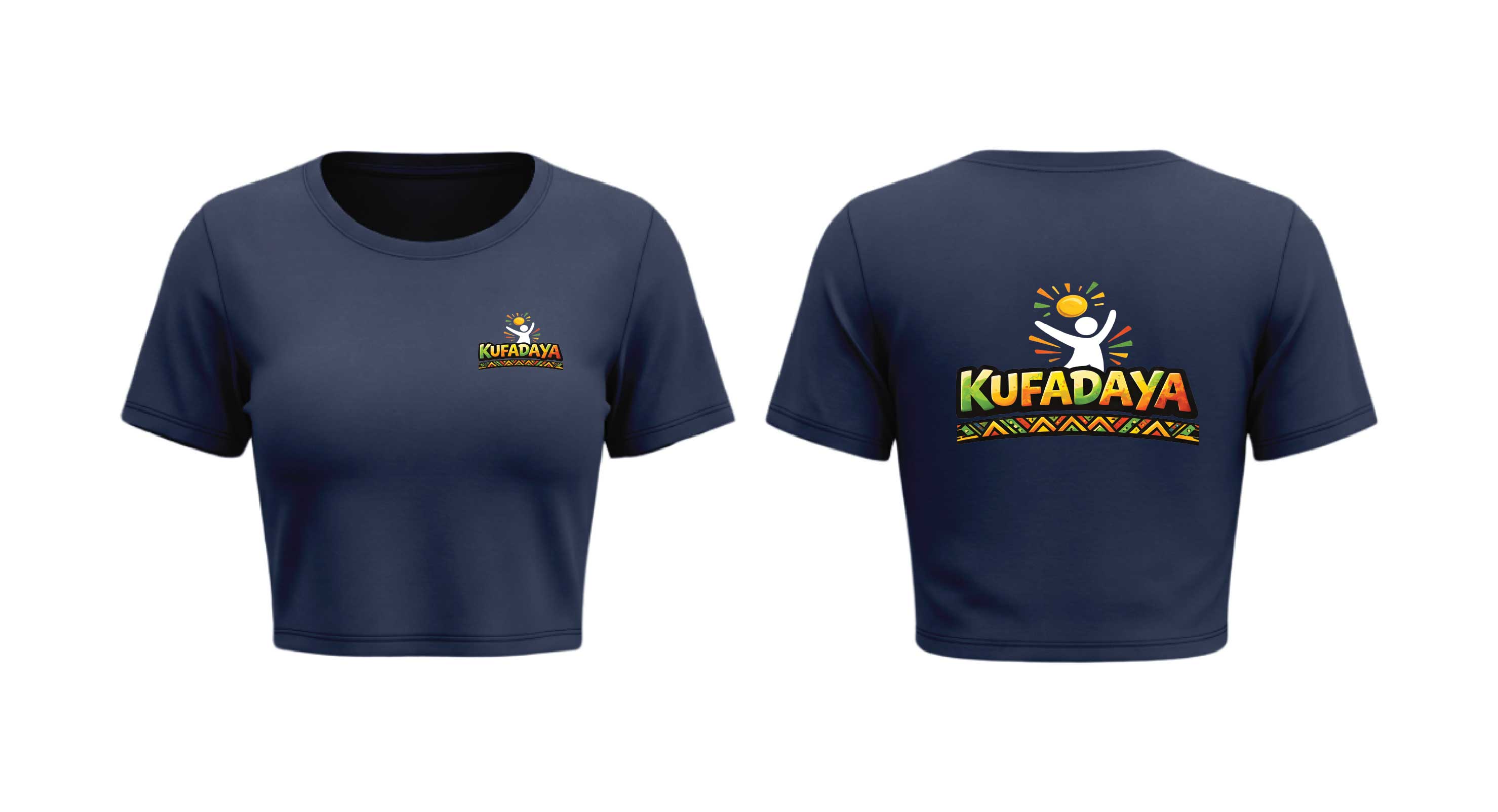 Kufadaya Crop Top - Navy Blue